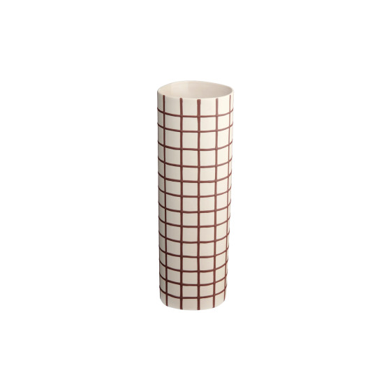 Wazon Asa Selection Bordeaux Squares, 8 x 25 cm
