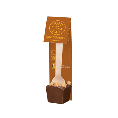 Warme chocolademelk MoMe Choc-o-lait Spoon+ Double Salted Caramel, 35 g
