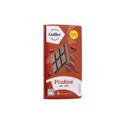Tablette de chocolat au lait fourrée de pralines Galler Lait Praline, 180 g