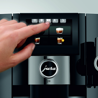 JURA J10 Piano Black (EA) automātiskais kafijas automāts – melns