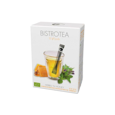 Ekologiška žolelių arbata Bistro Tea Herbs’n Honey, 32 vnt.