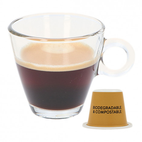 Capsules de café énergétique décaféinés compatibles avec Nespresso® Verum Dély Energize, 10 pièces.