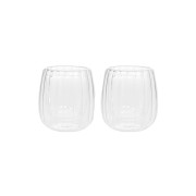 Double-wall glasses Homla CEMBRA GROOVE, 2 x 250 ml