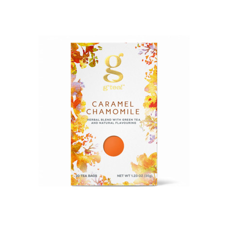 Žalioji arbata g’tea! Caramel Chamomile, 20 vnt.