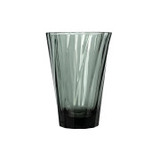 Lattelasi kierteillä Loveramics Urban Glass Black, 360 ml