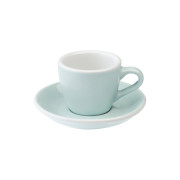 Espresso cup with a saucer Loveramics Egg River Blue, 80 ml