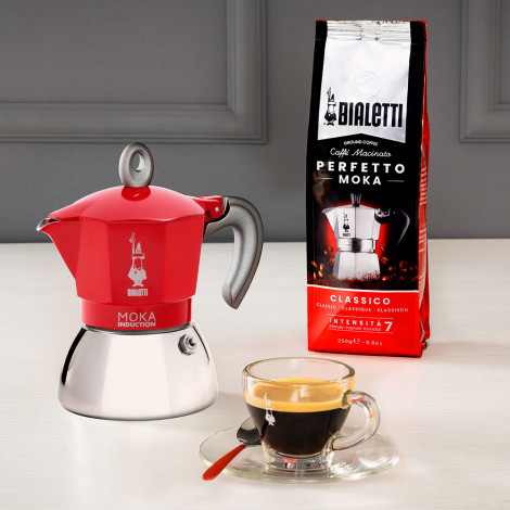 Espressokann Bialetti New Moka Induction 4-cup Red