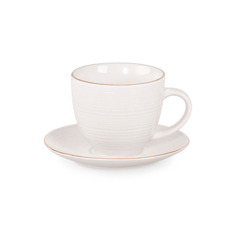 Cup with a saucer Homla Ellie White, 230 ml