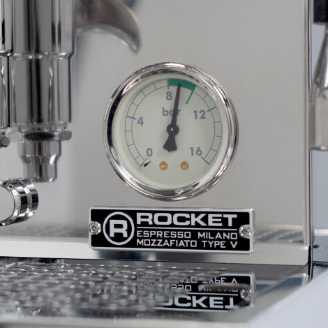 Używany ekspres kolbowy Rocket Espresso Mozzafiato Cronometro V – srebrny