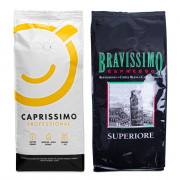 Kavos pupelių rinkinys „Caprissimo Professional“ + „Superiore“
