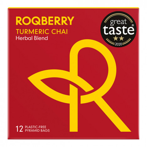 Puuvilja-, ja taimetee Roqberry “Turmeric Chai”, 12 tk.