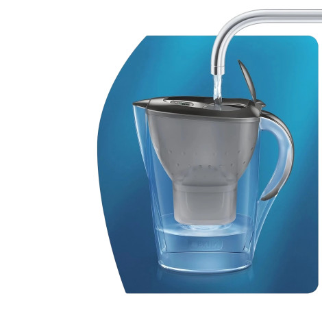 Water filter jug BRITA Marella Cool Graphite, 2.4 l + water filter BRITA Maxtra+