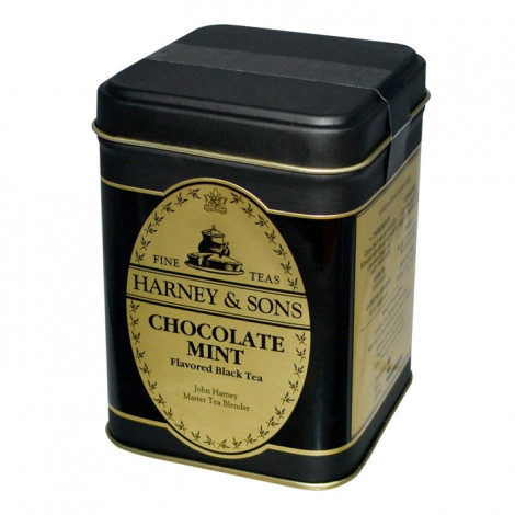 Aromatisoitu musta irtotee Harney & Sons ”Chocolate Mint”, 198 g