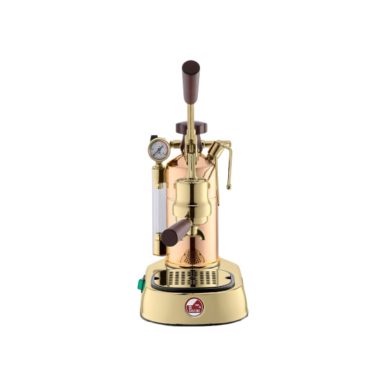 La Pavoni Professional Rame Gold Lever Espresso Coffee Machine