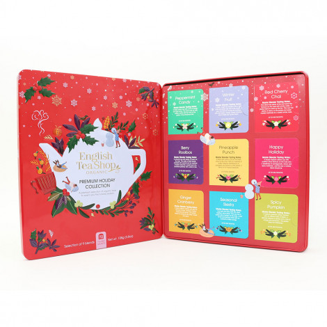 Tējas komplekts English Tea Shop Premium Holiday Collection Red Gift Tin, 72 gab.
