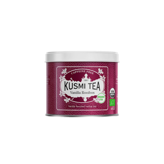 Biologische kruidenthee Kusmi Tea Vanilla Rooibos, 100 g (in metalen blik)