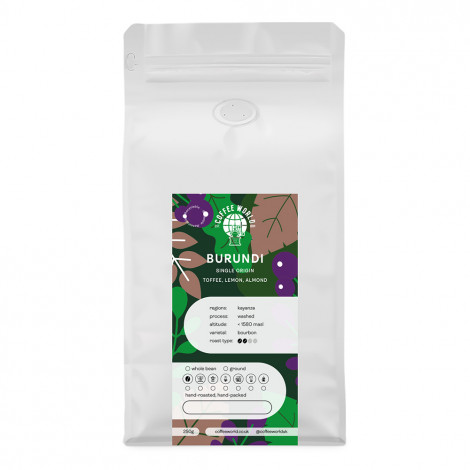 Coffee beans Coffee World Burundi, 250 g