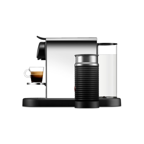 Nespresso CitiZ Platinum & Milk Stainless Steel D Coffee Pod Machine
