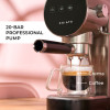 CHiATO Luna Style pusautomātiskais espresso kafijas automāts - sudraba