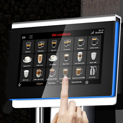 Dr. Coffee F200 automatinis kavos aparatas – juodas