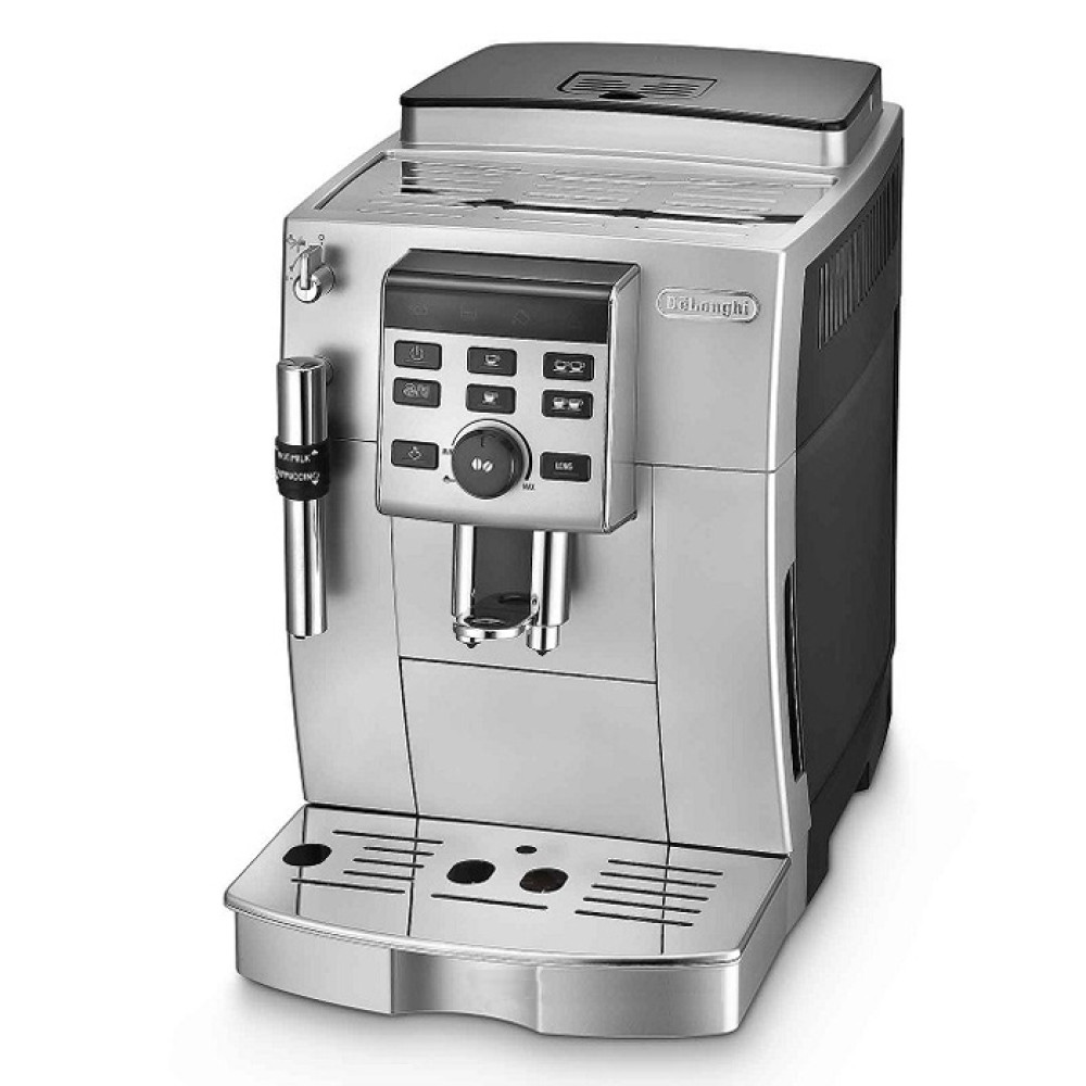 Machine à Café Automatique De'Longhi ECAM 22.340.SB - Broyeur Intégré, Buse Vapeur, 1,8 L, écran 2 Lignes