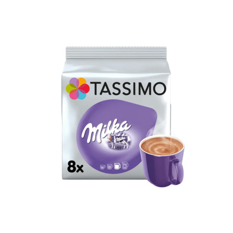 Capsules de chocolat (boisson) Tassimo Milka (compatibles avec les machines à capsules Tassimo Bosch), 8 pcs.