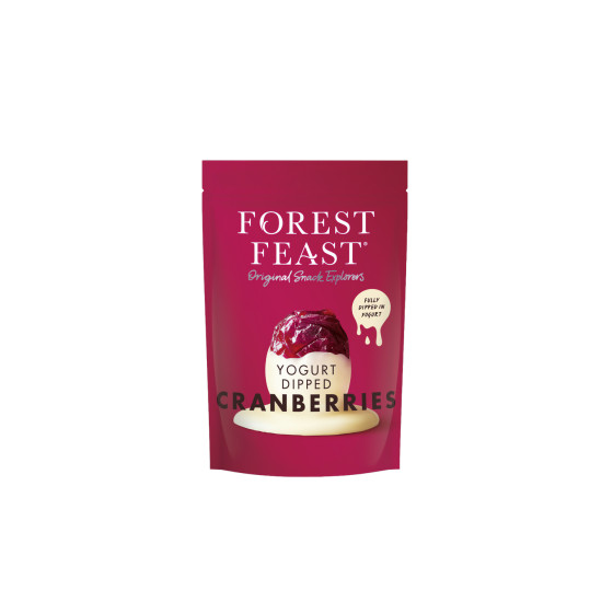 Forest Feast yoghurtdoppade tranbär, 200 g