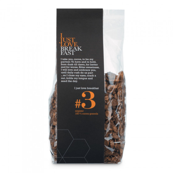 Ekologiška granola su 100% kakava IJLB „#3“, 250 g Ekologiška granola su 100% kakava IJLB „#3“, 250 g