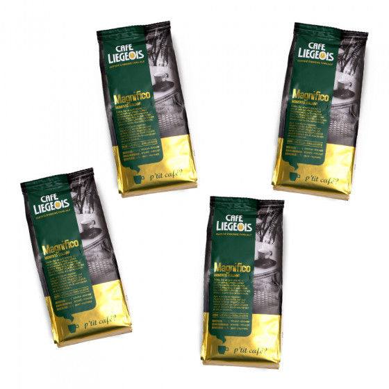 Café Liégeois Gemahlener Kaffee Set „Magnifico“ 4 x 250 g