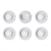 Latte cup with a saucer Loveramics Egg White, 6 x 300 ml