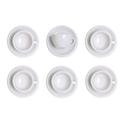Set von Latte-Tasse mit Untertasse Loveramics „White“, 300 ml, 6 Stk.