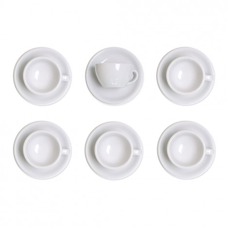 Latte cup with a saucer Loveramics “Egg White”, 300 ml, 6 pcs.