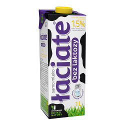 Pienas be laktozės „Łaciate 1,5 %“, 1 l