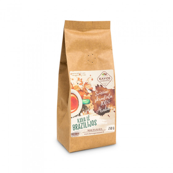 Malta kava Kavos Gurmanai „Brazil Yellow Bourbon“, 250 g Malta kava Kavos Gurmanai „Brazil Yellow Bourbon“, 250 g