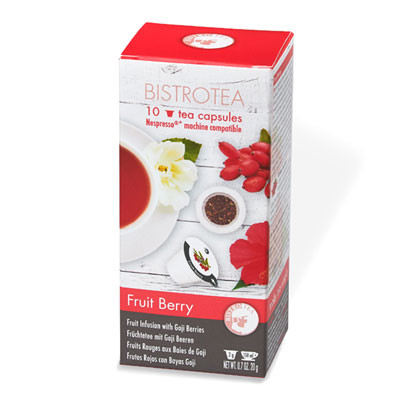Luomuteekapselit Nespresso®-koneisiin Bistro Tea Fruit Berry, 10 kpl.