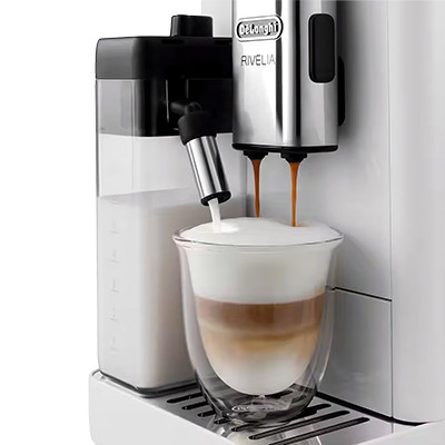 DeLonghi Rivelia EXAM440.55.W Kaffeevollautomat – Weiß