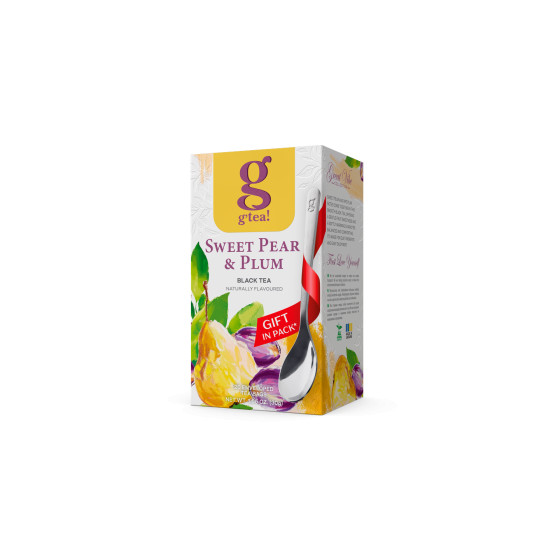 Czarna herbata g’tea! Sweet Pear & Plum, 20 szt.