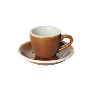 Espresso cup with a saucer Loveramics Egg Caramel, 80 ml