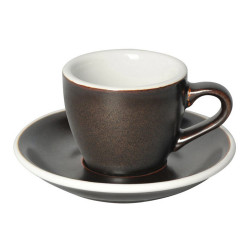 Espresso cup with a saucer Loveramics “Egg Gunpowder”, 80 ml