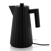 Elektrischer Wasserkocher Alessi Plisse Black, 1,7 l