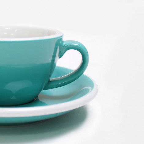Cappuccino cup with a saucer Loveramics “Egg Teal”, 200 ml, 6 pcs.