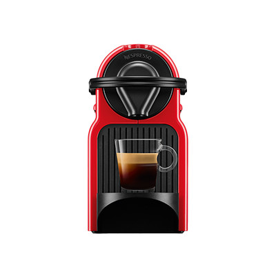 Nespresso Inissia XN1005 Kaffemaskin med kapslar – Röd