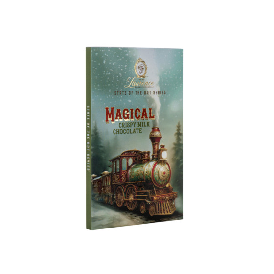 Czekolada mleczna z chrupiącym ryżem i migdałami Laurence Xmas Magical, 85 g