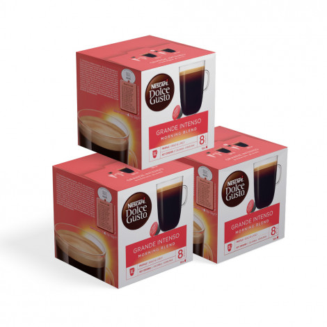 Coffee capsules compatible with Dolce Gusto® set NESCAFÉ Dolce Gusto Grande Intenso Morning Blend, 3 x 16 pcs.