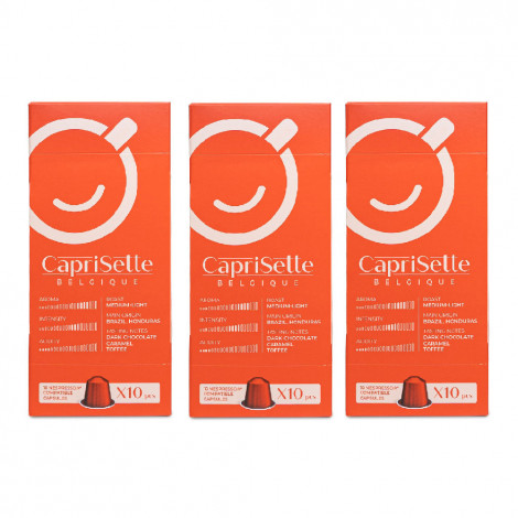 Kaffeekapseln für Nespresso® Maschinen Caprisette Belgique, 3 x  10 Stk.