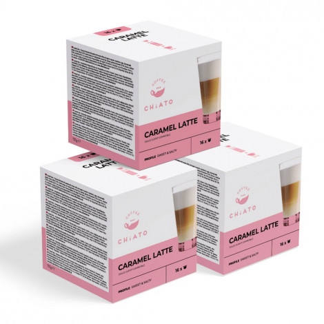 Kaffekapslar kompatibla med NESCAFÉ® Dolce Gusto® CHiATO ”Caramel Latte”, 3 x 16 st.