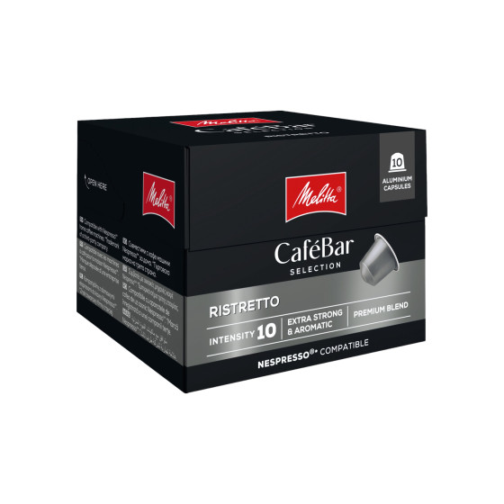 Melitta CaféBar Selection Ristretto -kahvikapselit Nespresso®-laitteille, 10 kpl.