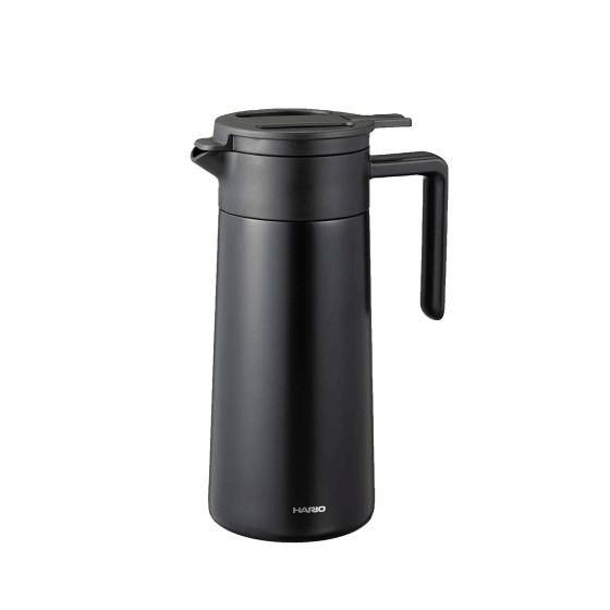 Dwuścienny dzbanek termiczny Hario z powłoką ceramiczną, 800 ml – czarny
