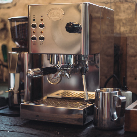 ECM CASA V espressokeitin – yhden piirin, ruostumaton teräs