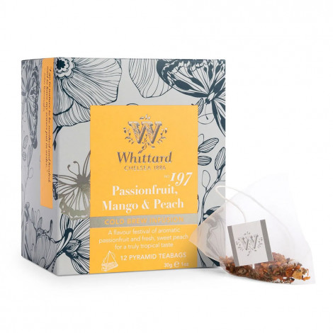 Vaisinė ir žolelių šalta arbata Whittard of Chelsea Passionfruit, Mango & Peach, 12 vnt.